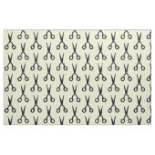 Tissu Ciseaux simples noirs de cheveux (Fat Quarter)