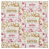 Tissu citable de vin et de café (Échantillon)