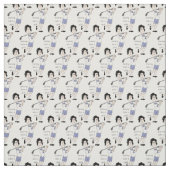 Tissu Citation de golf de glisse comme une fille (Échantillon)