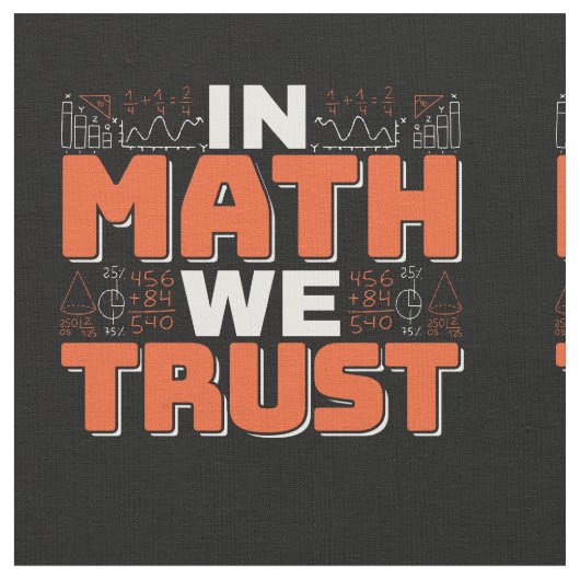 Tissu Citation de professeur de mathématiques - En Math (Fermer)