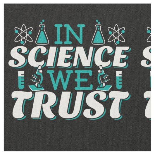 Tissu Citation 'En la Science nous croyons' - Enseignant (Fermer)