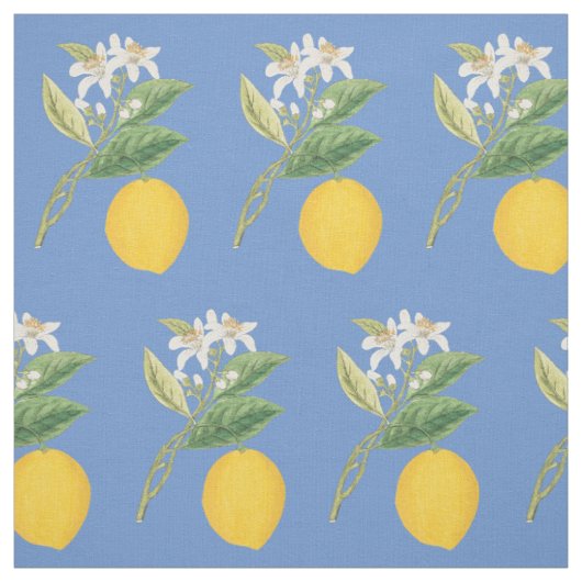 Tissu Citron Botanique (Échantillon)