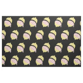 Tissu Citron d'été dégoulinant de cœurs (Fat Quarter)