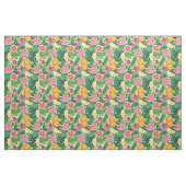 Tissu Citron & Fraise Botanique (Fat Quarter)
