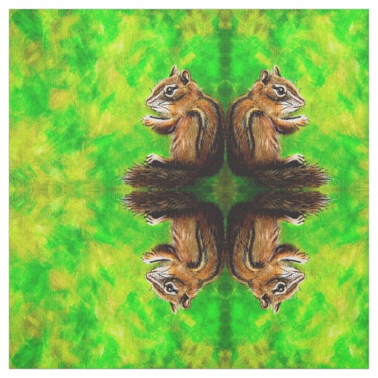 Tissu Citron lime Chipmunk (Échantillon)