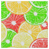 Tissu Citron, orange, pamplemousse et tranches de citron (Fermer)