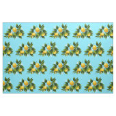 Tissu Citrons agrumes Fruits floraux (Fat Quarter)