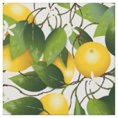 Tissu Citrons agrumes Fruits floraux (Fermer)