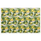 Tissu Citrons agrumes Fruits floraux (Fat Quarter)