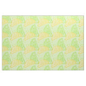 Tissu Citrons d'agrumes vert citron motif (Yard)