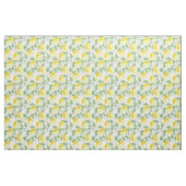 Tissu Citrons Et Fleur (Fat Quarter)