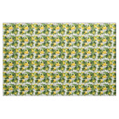 Tissu Citrons Fruit Citron Floral (Fat Quarter)