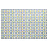 Tissu Citrons & Motif bleu carrelage marocain (Fat Quarter)