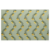 Tissu Citrons rustiques avec brindilles à ondes foliaire (Fat Quarter)