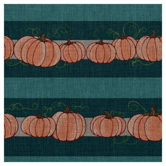 Tissu Citrouilles Alignees (Échantillon)
