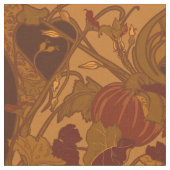 Tissu Citrouilles et vignes d'automne (Fermer)