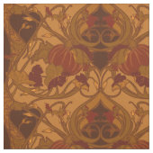 Tissu Citrouilles et vignes d'automne (Échantillon)