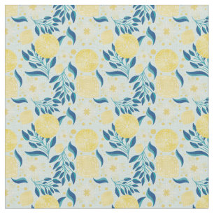 Tissu Citrus Citrus Pastel Blue Floral
