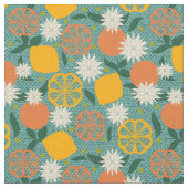 Tissu Citrus moderne du milieu du siècle  (Fermer)