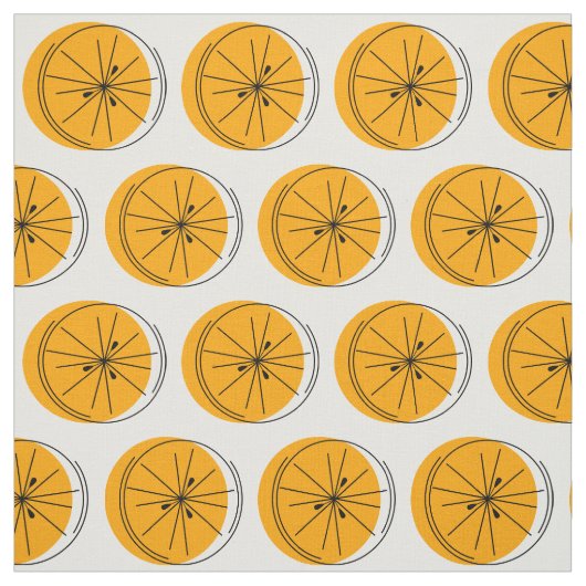 Tissu Citrus Orange (Échantillon)