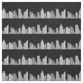 Tissu City Skyline de nuit (Échantillon)