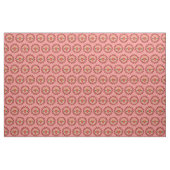 Tissu Claddagh et Knotwork rouge sur le rose (Yard)