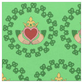 Tissu Claddagh et Knotwork vert (Fermer)