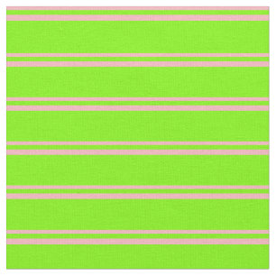 Tissu Clair rose et vert Motif à rayures