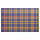 Tissu Clan McCann Tartan Plaid bleu et or (Fat Quarter)