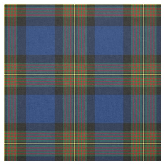 Tissu Clan Minnock Tartan bleu plaid (Échantillon)
