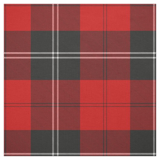 Tissu Clan Ramsay Red Tartan (Échantillon)
