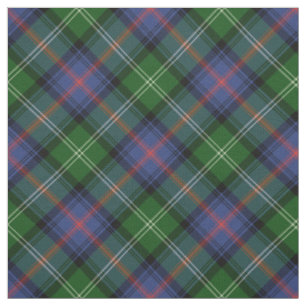 Tissu Clan Sutherland Tartan - motif diagonal moyen