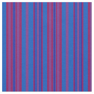 Tissu Claret chic, prune, rayé bleu-foncé et bleu-clai