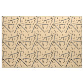 Tissu Clarinets Music Notes Motif (Fat Quarter)