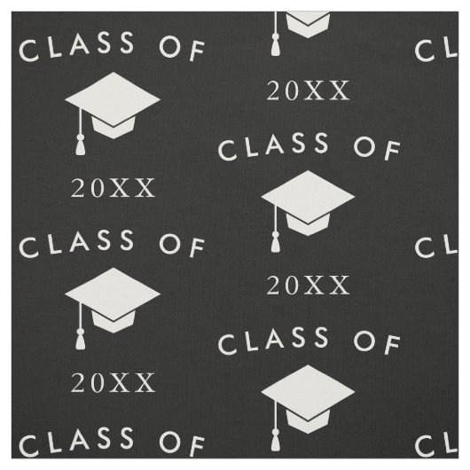 Tissu Classe de noir blanc de l'année (Échantillon)