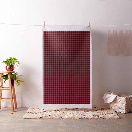 Tissu Classic de Red and Black Buffalo Check (In Situ)