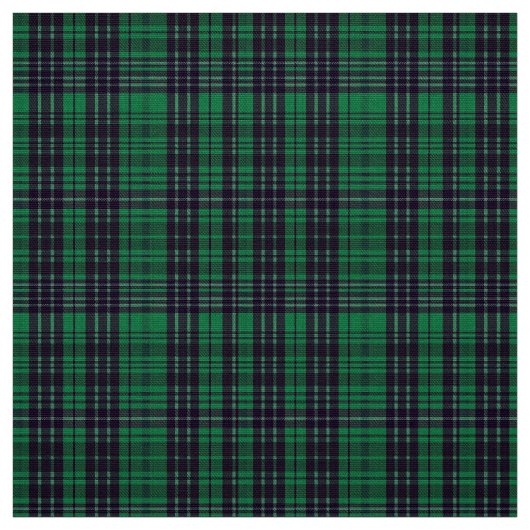 Tissu Classic Green Checkered Polyester Poplin Fabric (Échantillon)