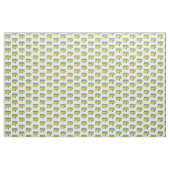 Tissu Classic lime green van cartoon (Yard)