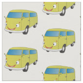 Tissu Classic lime green van cartoon (Fermer)