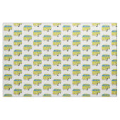 Tissu Classic lime green van cartoon (Fat Quarter)