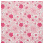 Tissu Classique à Imprimé Floral Rose (Échantillon)