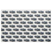 Tissu classique bleu de voiture de sport (Fat Quarter)