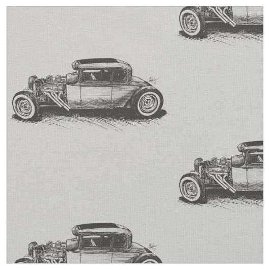 Tissu classique de hot rod (Fermer)