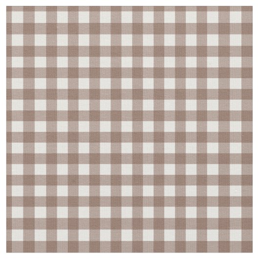 Tissu Classique tendance belle brun et blanc écossais (Fermer)