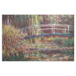 Tissu Claude Monet - Bassin aux nymphéas, harmonie rose