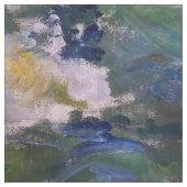 Tissu Claude Monet - Clématites blanches (Échantillon)