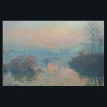 Tissu Claude Monet - Coucher de soleil sur la Seine à La<br><div class="desc">Coucher de soleil sur la Seine à Lavacourt,  Effet hiver / Soleil couchant sur la Seine a Lavacourt,  effet d'hiver - Claude Monet,  Huile sur toile,  1880</div>