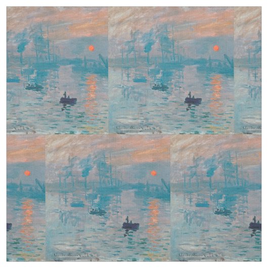 Tissu Claude Monet Impression Soleil Levant Français (Échantillon)