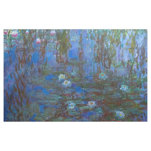 Tissu Claude Monet - Lys d'Eau Bleue (Yard)