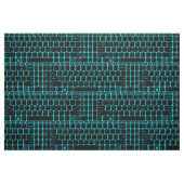 Tissu Clavier, bleu rétroéclairé (Fat Quarter)